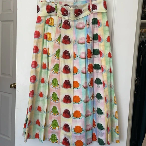 RACHEL ANTONOFF Vinnie Jello Striped Skirt Size 2 - Picture 3 of 7